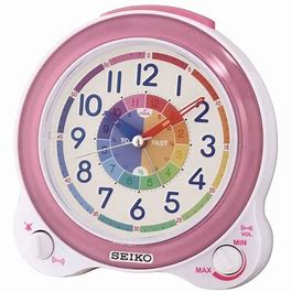Seiko Children's Pink Battery Alarm Clock